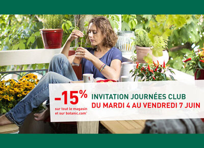 BOTANIC Invitation aux JOURNEES CLUB du mardi 4 au vendredi 7 juin 2019-SecteurVert